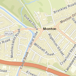 Canal Side, Eccles M30, UK Street Map