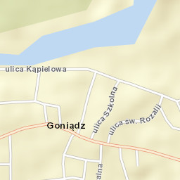 Goniadz Street Map