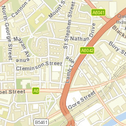 Lamb Lane, Salford, Greater Manchester M3 Street Map