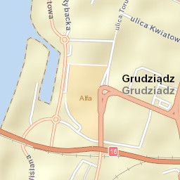 Grudziądz Street Map