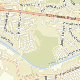 Copperas Lane, Droylsden, Manchester Street Map