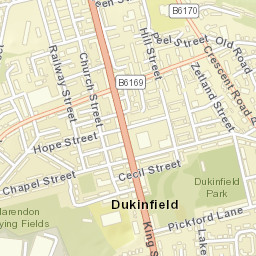 Dukinfield Street Map