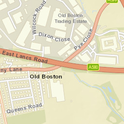 1 Old Boston, Haydock, Saint Helens, Merseyside Street Map