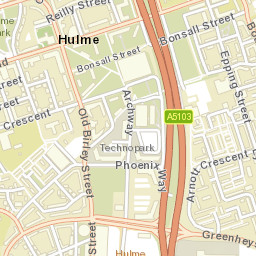 Hulme Street Map