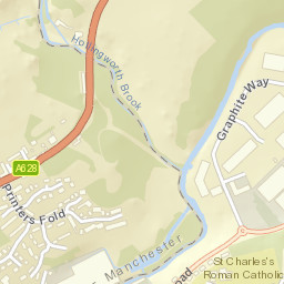 7 Graphite Way, Hadfield, Glossop, Derbyshire Street Map
