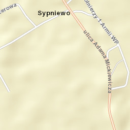 Sypniewo Street Map