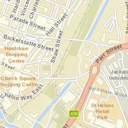 St Helens Street Map