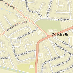 Culcheth Street Map