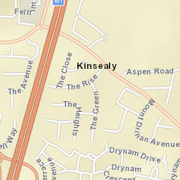 Kinsealy-Drinan Street Map