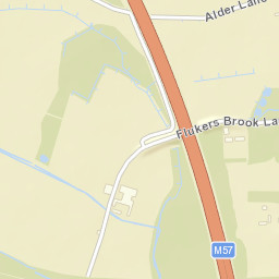 Fluker's Brook Lane, Knowsley, Merseyside Street Map