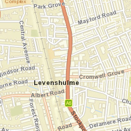 53-59 Delamere Road, Manchester M19, UK Street Map