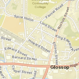 Glossop Street Map
