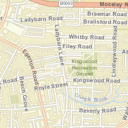 Fallowfield Street Map