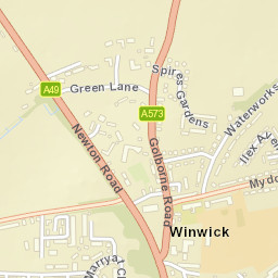 Winwick Street Map