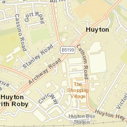 Huyton Street Map