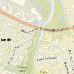 119 Saint Davids Drive, Callands, Warrington Street Map