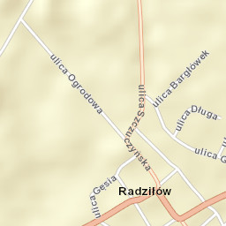Radziłów Street Map