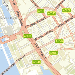 22-24 Chapel Street, Liverpool, Merseyside Street Map