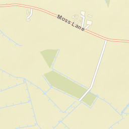 Moss Lane, WA13, UK Street Map