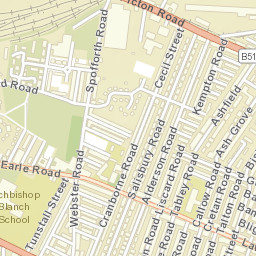 25 Salisbury Road, Liverpool L15, UK Street Map