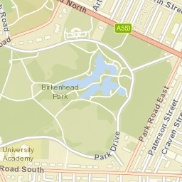 Park Drive, Birkenhead, Merseyside CH41 Street Map