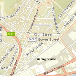 Burngreave Street Map