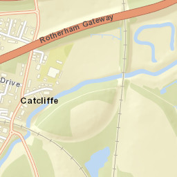Catcliffe Street Map