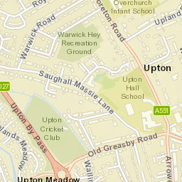 Upton By-Pass, Birkenhead, Merseyside CH49, UK Street Map