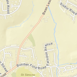 Hazel Grove Street Map