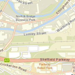 Leveson Street, Sheffield, South Yorkshire S4 Street Map