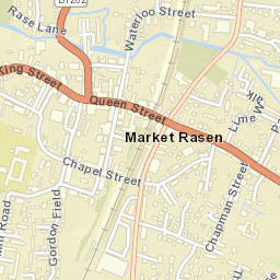 Market Rasen Street Map
