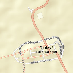 Radzyń Chełmiński Street Map