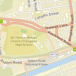 Ackers Road, Warrington WA4, UK Street Map