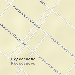 Podsosnovo Street Map