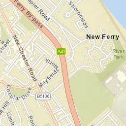 New Ferry Street Map