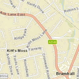 Bramhall Street Map
