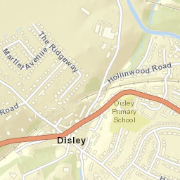 Disley Street Map
