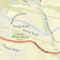 Lower Greenshall Lane, Disley, Cheshire East SK12 Street Map