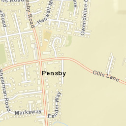 415 Pensby Road, Heswall, Wirral, Merseyside Street Map