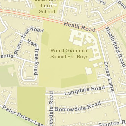 Bebington Street Map