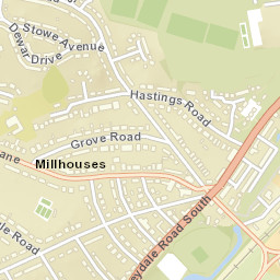 146 Millhouses Lane, Sheffield, South Yorkshire Street Map