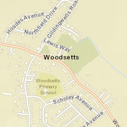 Woodsetts Street Map
