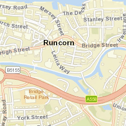 Runcorn Street Map