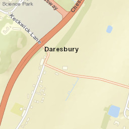 Daresbury Street Map