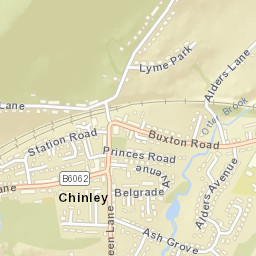 Chinley Street Map