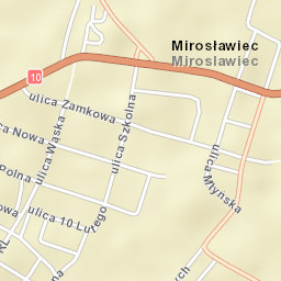 Mirosławiec Street Map
