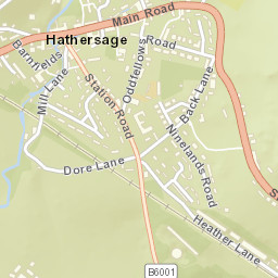 Hathersage Street Map