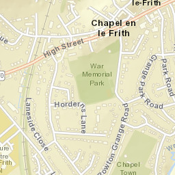 Chapel en le Frith Street Map