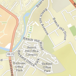 Clonskeagh Street Map