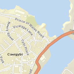 Holyhead, Isle Of Anglesey LL65, UK Street Map